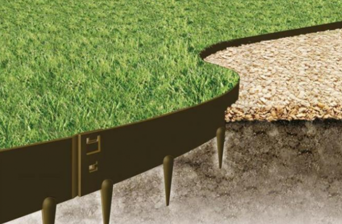 175cm σκουριασμένη Corten κήπων άκρη συνόρων μετάλλων χορτοταπήτων ακονίζοντας για τον κήπο Landscraping