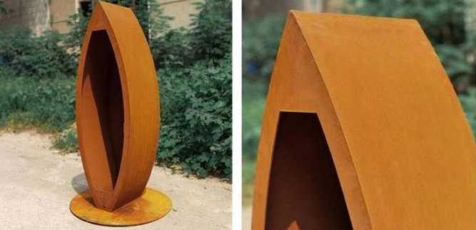 Υπαίθρια ξύλινη αποθήκευση Corten χάλυβα Corten γλυπτών ραφιών καυσόξυλου μετάλλων