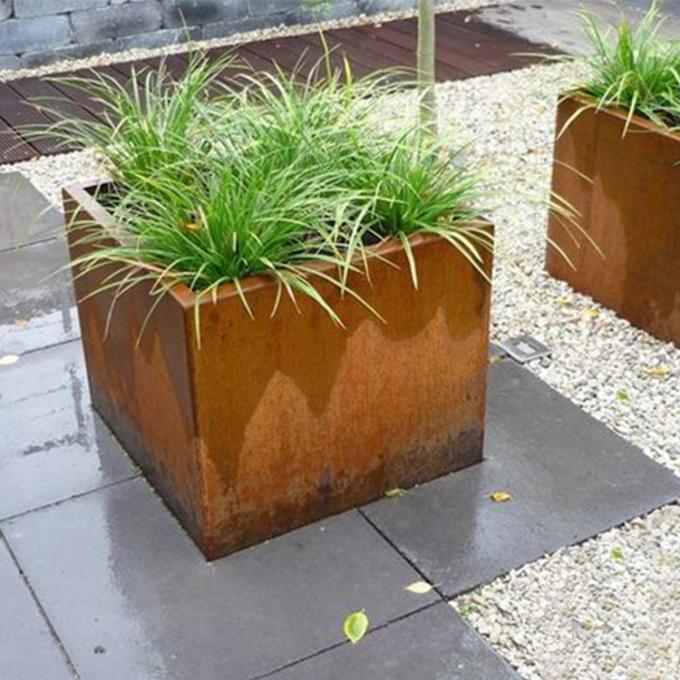   Άμεσος καλλιεργητής χάλυβα Corten κιβωτίων εγκαταστάσεων μετάλλων δοχείων λουλουδιών κήπων εργοστασίων