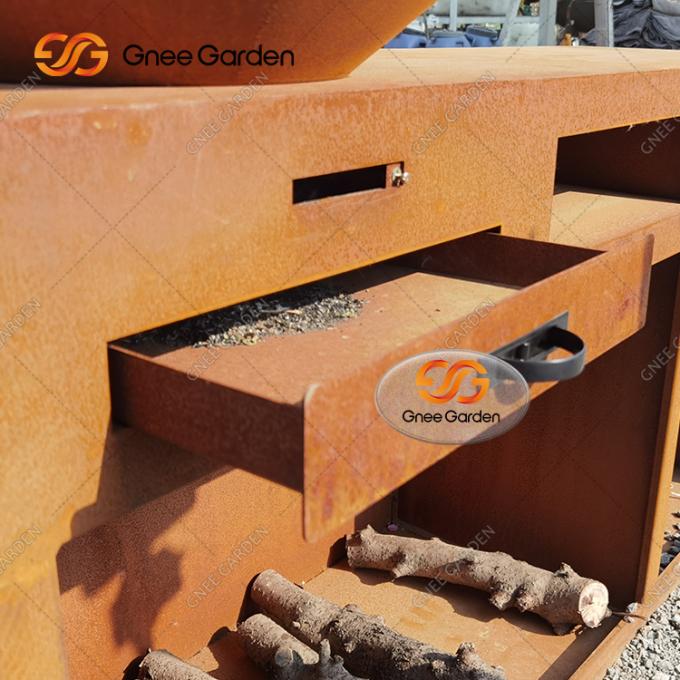 Μοναδική σχάρα σχαρών χάλυβα Corten σχαρών ξυλάνθρακα σχαρών για την υπαίθρια κουζίνα