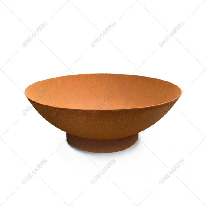 Ορειχαλκουργών κατωφλιών Patio Firepit ξύλινο καίγοντας κήπων κύπελλων Corten κοίλωμα πυρκαγιάς χάλυβα υπαίθριο