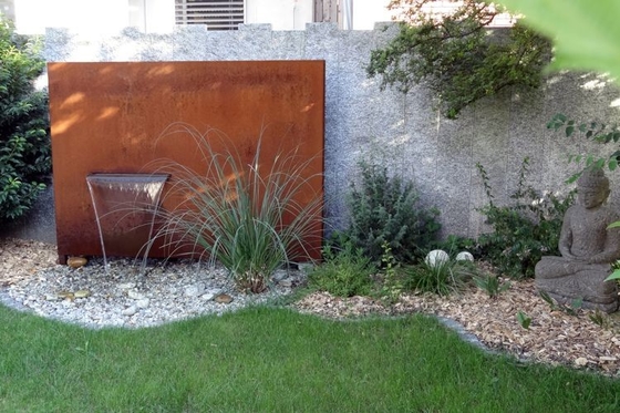 γούρνα νερού χάλυβα Corten διακοσμήσεων κήπων μετάλλων 1800mm αντιδιαβρωτική