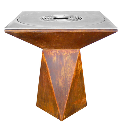 Corten Steel Υπαίθριο Fire Pit Steel BBQ Grill Burning for Camping Picnic