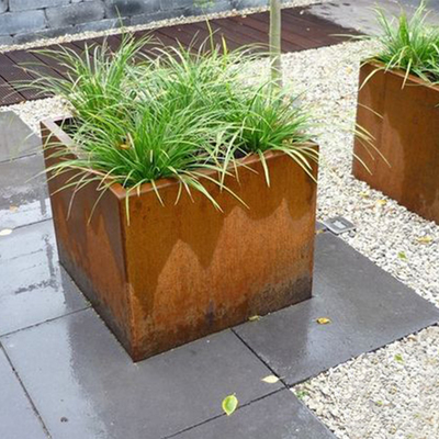 Κήπων Corten χάλυβα έκτασης κιβώτιο καλλιεργητών που οξυδώνεται μεγάλο ξεπερνώντας το χάλυβα για τη αγροικία