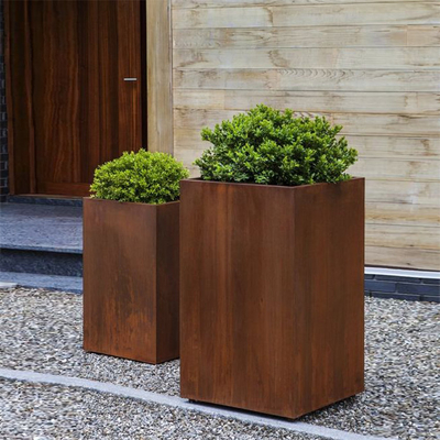 Κήπων Corten χάλυβα έκτασης κιβώτιο καλλιεργητών που οξυδώνεται μεγάλο ξεπερνώντας το χάλυβα για τη αγροικία