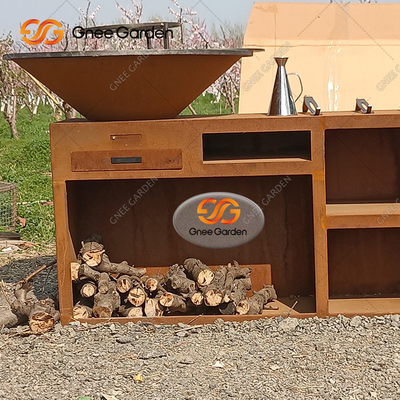 Μοναδική σχάρα σχαρών χάλυβα Corten σχαρών ξυλάνθρακα σχαρών για την υπαίθρια κουζίνα