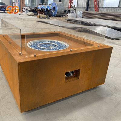 Υπαίθριο Σκουριασμένο Corten Weathering Steel Fire Pit OEM ODM