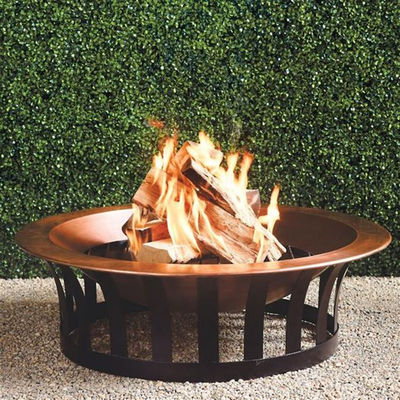 COem γύρω από το κοίλωμα ξύλινο Firepits 62*62*64cm πυρκαγιάς Patio χάλυβα διάβρωσης
