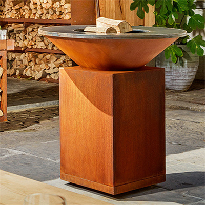 Χάλυβας Corten Prerusted γύρω από το κοίλωμα πυρκαγιάς χάλυβα στρατοπέδευσης 120cm Corten κοιλωμάτων πυρκαγιάς