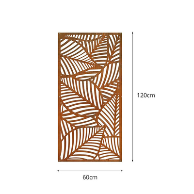 Corten Steel Εξωτερικές Διακοσμητικές Μεταλλικές Οθόνες Προστασίας Προσωπικών Δεδομένων Γυαλισμένες