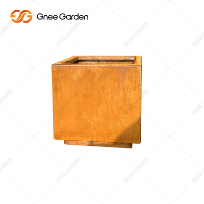 Κήπων Corten μεγάλο τετράγωνο καλλιεργητών μετάλλων αγροτικό υπαίθριο