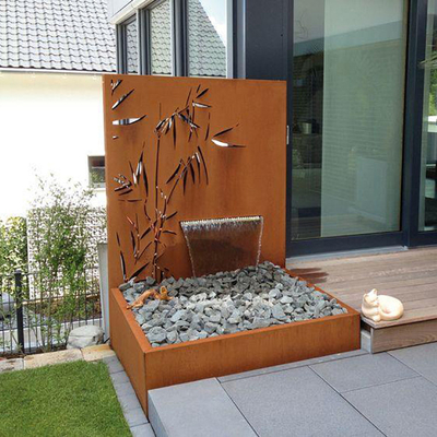 πηγή νερού χάλυβα 1500x1000x600mm η αγροτική Corten με το λέιζερ έκοψε την επιτροπή οθόνης