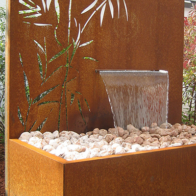 πηγή νερού χάλυβα 1500x1000x600mm η αγροτική Corten με το λέιζερ έκοψε την επιτροπή οθόνης