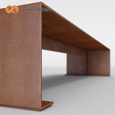 1.5mm πάχους υπαίθριος μετάλλων χάλυβας Corten πάγκων χάλυβα επίπλων υπαίθριος