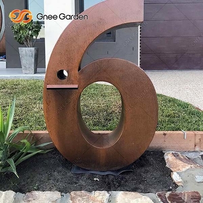 950mm οξυδωμένο ύψος Corten χάλυβα επιστολών κιβώτιο πτώσης μετάλλων κιβωτίων υπαίθριο