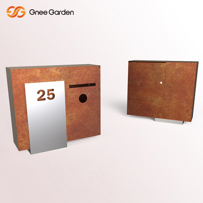 Rustproof υπαίθριο παλαιό σχέδιο 1000*800mm κιβωτίων επιστολών χάλυβα Corten