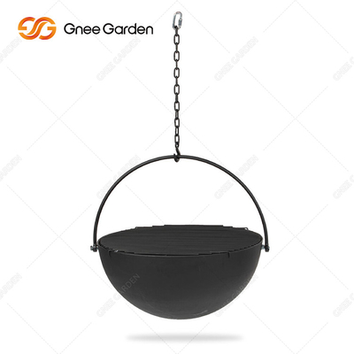 BBQ Fire Bowl Corten Steel with Grill Ring Υπαίθριο Κάμπινγκ