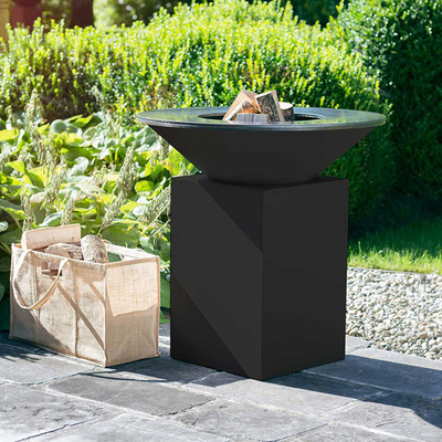 BBQ Fire Bowl Corten Steel with Grill Ring Υπαίθριο Κάμπινγκ