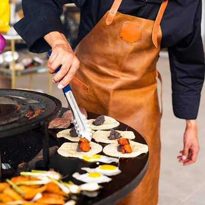 Προσαρμοσμένο μέγεθος Τετράγωνο Corten Steel BBQ Grill Διακοσμητικό Κάμπινγκ εξωτερικού χώρου
