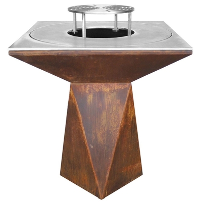 Προ-σκουριασμένο Corten Steel Fire Pit για BBQ Υπαίθριο μαγείρεμα