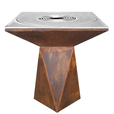 Προ-σκουριασμένο Corten Steel Fire Pit για BBQ Υπαίθριο μαγείρεμα