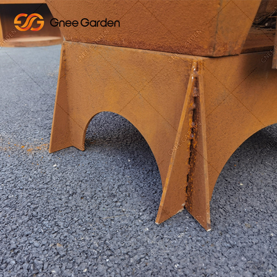 Corten Steel Εξωτερικές ψησταριές με κάρβουνα για μπάρμπεκιου