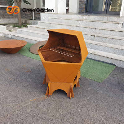 Πίνακας κοιλωμάτων πυρκαγιάς χάλυβα Corten σχαρών αερίου σχαρών ξυλάνθρακα για την υπαίθρια σχάρα κήπων
