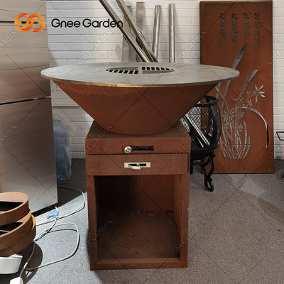Κήπων σκουριάς Corten συσκευάζοντας υπηρεσίες σχαρών ΣΧΑΡΩΝ κοιλωμάτων πυρκαγιάς σχαρών χάλυβα υπαίθριες μαγειρεύοντας