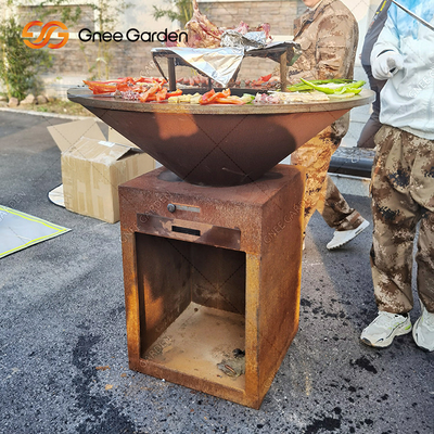 Corten χάλυβα κήπων ΣΧΑΡΩΝ υπαίθριο μαγειρεύοντας κοίλωμα 31,5 πυρκαγιάς σχαρών παλαιό»