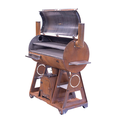 Εξωτερική εστία Corten Steel Fire Pit BBQ Camping Σόμπα μαγειρέματος με ψησταριά