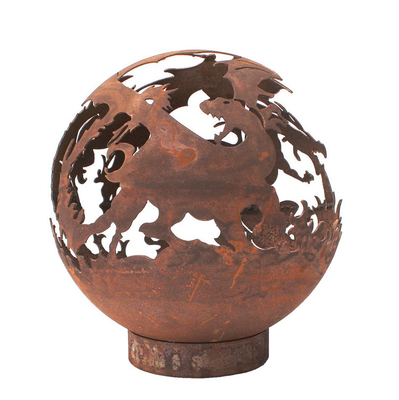 Διακριτικό Corten Steel Rusty Metal Heater Fire Pit πάχους 5mm