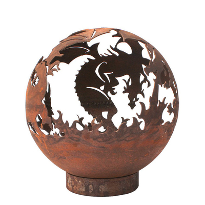 Διακριτικό Corten Steel Rusty Metal Heater Fire Pit πάχους 5mm