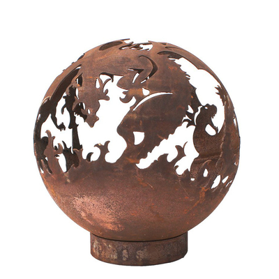 Διακριτικό Corten Steel Rusty Metal Heater Fire Pit πάχους 5mm