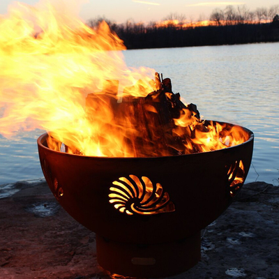 36 ίντσα οξύδωσε προ το χάλυβα Firepits Corten υπαίθριο με την όρφνωση οξειδίων