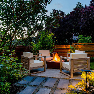 Κοίλωμα πυρκαγιάς χάλυβα Corten αερίου επίπλων Patio εστιών χάλυβα Corten διακοσμητικό