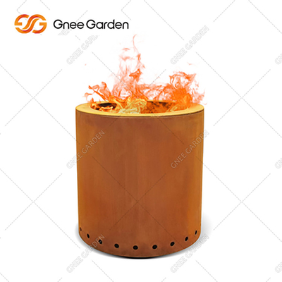 Corten χάλυβα πυρκαγιάς σκουριασμένο ξύλινο κάψιμο κοιλωμάτων πυρκαγιάς χάλυβα Corten κοιλωμάτων υπαίθριο
