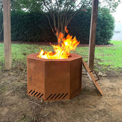 Charcoal Bonfire Fire Pit 19,5 ιντσών Φορητό Υπαίθριο Καύση ξύλου χωρίς καπνό