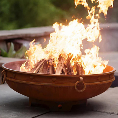 Corten χάλυβα σύγχρονη εστία Firepit κήπων υπαίθρια που θερμαίνει το ξύλινο κάψιμο