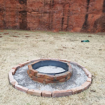 Υπαίθριο Σκουριασμένο Corten Weathering Steel Fire Pit OEM ODM