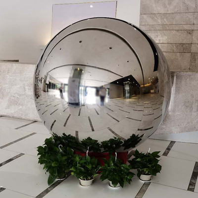 H250cm σύγχρονο γλυπτό μετάλλων γλυπτών καθρεφτών κήπων σφαιρών υπαίθριο