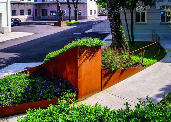 Διατηρώντας τοίχος χάλυβα Corten