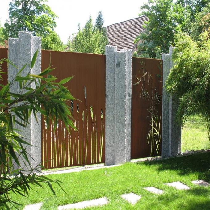 Οθόνη κήπων χάλυβα Corten