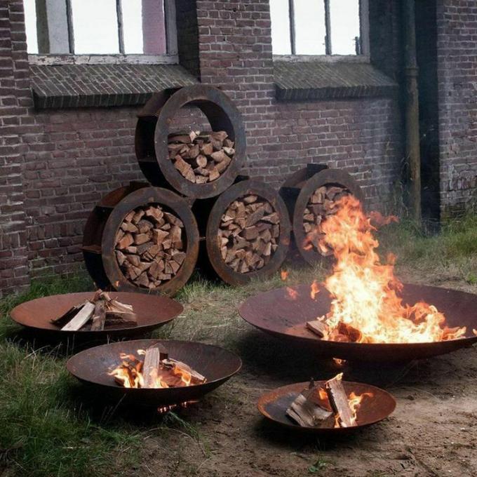 Κοιλώματα πυρκαγιάς χάλυβα Corten