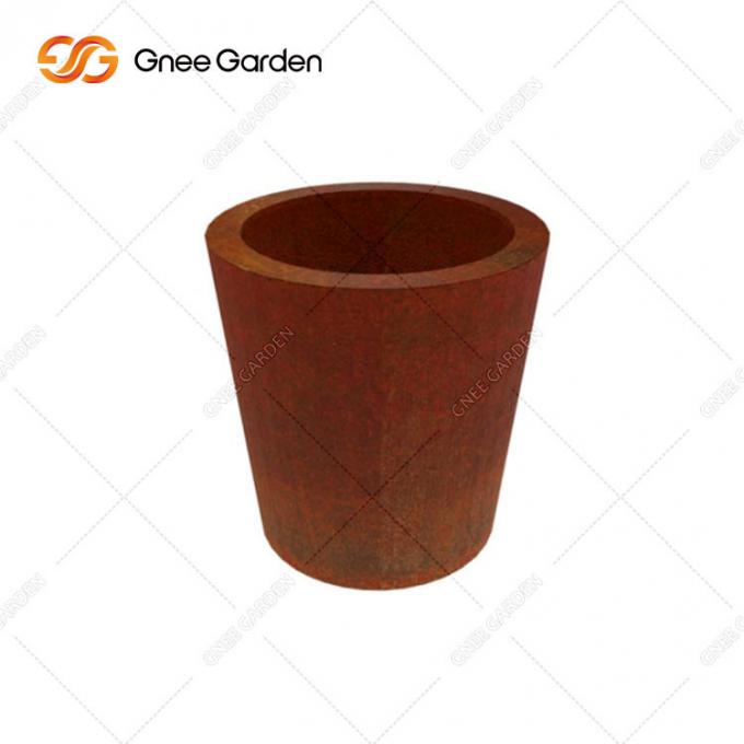 Προσαρμοσμένος Flowerpot χάλυβα Corten λειτουργίας κήπων συνόλων λουλουδιών καλλιεργητής μετάλλων δοχείων υπαίθριος