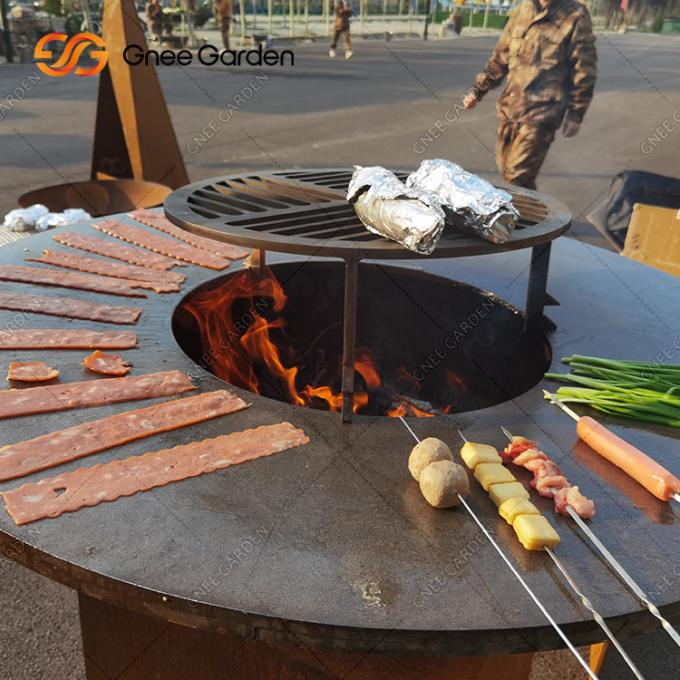Υπαίθρια σχάρα σχαρών Brasero σχαρών χάλυβα Corten σκουριάς χάλυβα ΣΧΑΡΩΝ χάλυβα Corten οικογένειας και φίλων