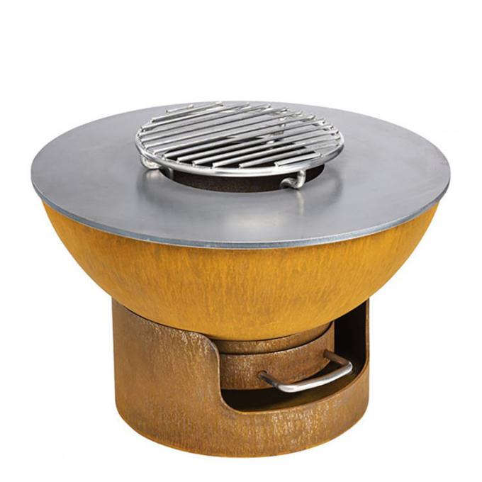 Υπαίθρια ΣΧΑΡΑ GN-bbq-214 χάλυβα Corten σκουριάς κήπων βαρέων καθηκόντων υπαίθριες μαγειρεύοντας σχάρες