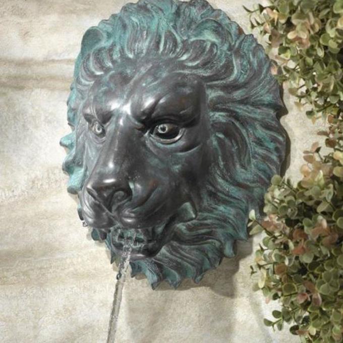 Οξυδωμένο μετάλλων γλυπτών ζωικό επικεφαλής άγαλμα χυτοσιδήρου διακοσμήσεων κήπων τεχνών υπαίθριο