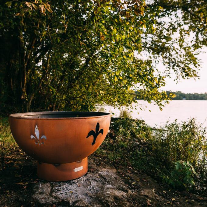 Corten χάλυβα υπαίθριο πυρκαγιάς κοιλωμάτων Patio υπαίθριο πυρκαγιάς κοιλωμάτων κήπων πυρκαγιάς κοίλωμα πυρκαγιάς κύπελλων σκουριασμένο