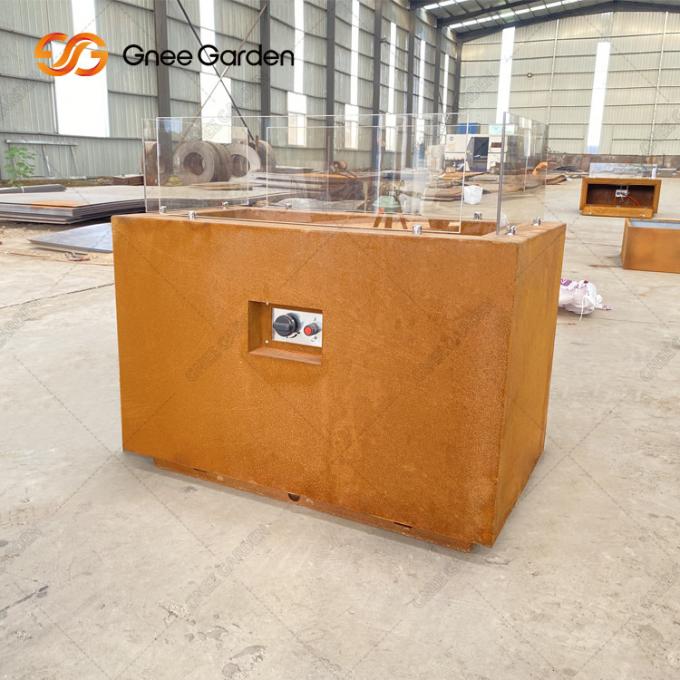 Το υπαίθριο πυρκαγιάς κοιλωμάτων Corten κοίλωμα πυρκαγιάς χάλυβα τετραγωνικό αγροτικό τελειώνει το κοίλωμα πυρκαγιάς επιτραπέζιων κορυφών