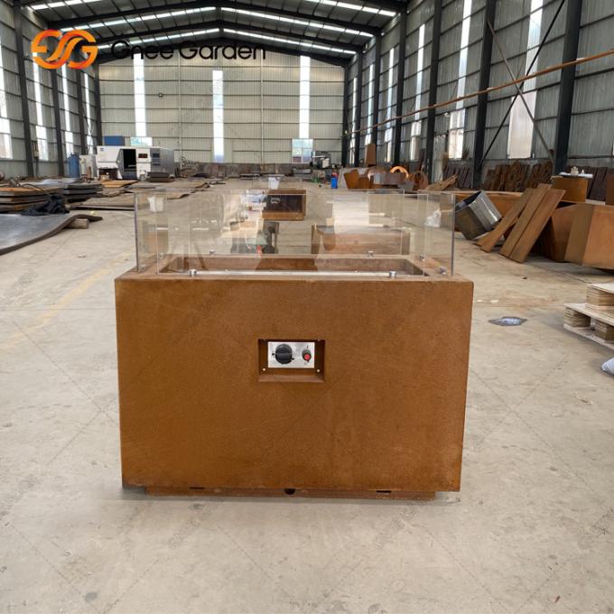 Το υπαίθριο πυρκαγιάς κοιλωμάτων Corten κοίλωμα πυρκαγιάς χάλυβα τετραγωνικό αγροτικό τελειώνει το κοίλωμα πυρκαγιάς επιτραπέζιων κορυφών